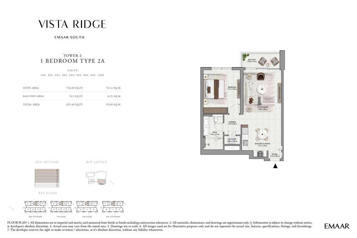 2nd To 10th Floor (Type 2A, Unit 203-1003) - Tower 2